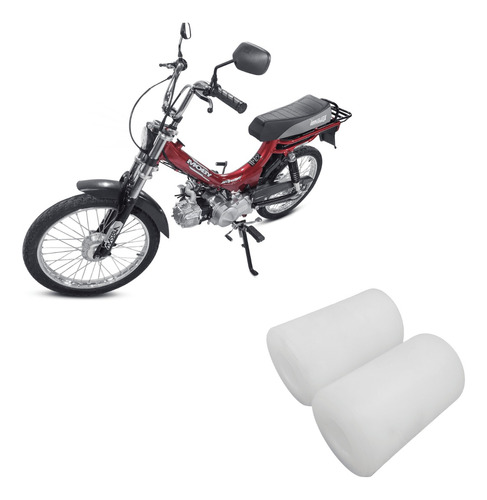 Par Bucha Quadro Elástico Balança Mobilete Bikelete 4 Tempos