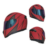 Casco Cerrado Para Moto Kov Novak Warefare Blade Rojo