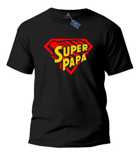 Dia Del Padre - Super Papá  Remera Estampadas De Comics  