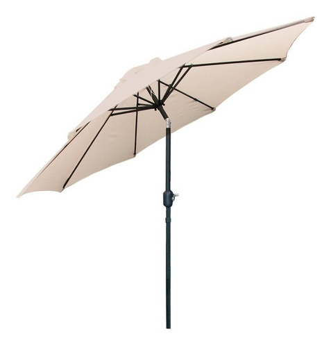 Parasol Sombrilla 2,7m Plegable Altura Ajustable Patio Playa