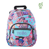 Mochila Escolar Totto Tempera Rpet Azul Anime Girls