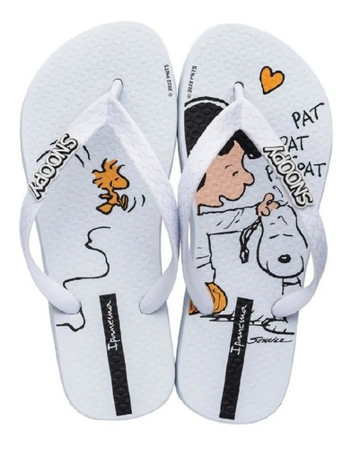 Chinelo Infanto Juvenil Ipanema Snoopy Branco - 26968