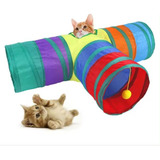 Tunel Juguete Interactivo Plegable Para Gatos Mascota