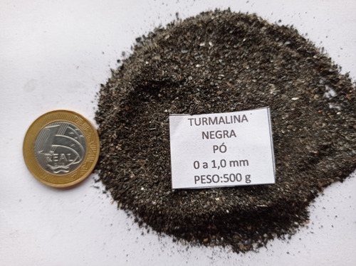 Orgonites: Pedra Natural Turmalina Negra Em Pó 0 A 1mm 0,5kg