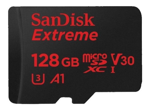 Cartão De Memória Sandisk Sdsqxaf-128g-gn6ma  Extreme Com Adaptador Sd 128gb