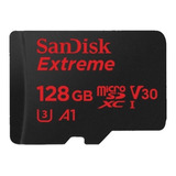 Cartão De Memória Sandisk Sdsqxaf-128g-gn6ma  Extreme Com Adaptador Sd 128gb