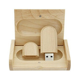 Unidad Flash Usb De Madera De Arce Con Caja De Madera U Disk