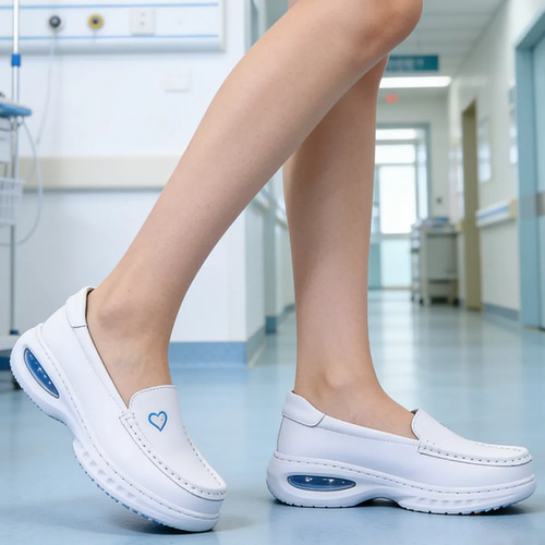 Zapato Blanco Cómodo Antideslizante Moderno Enfermera Médico