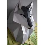 Lobo Trofeo Busto - Wolf Head Papercraft Papel Paper Pdf
