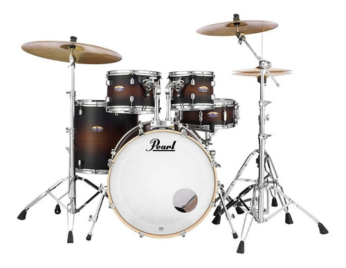 Bateria Pearl Decade Maple 5 Cuerpos B20 T10 T12 Tf14 R14x5 Dmp905p/c 260 Satin Brown