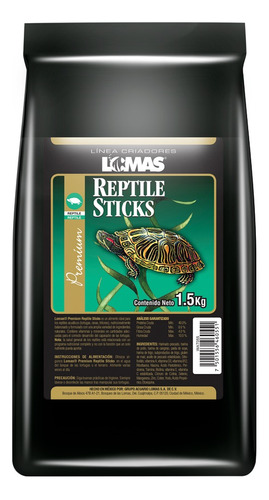 Reptile Sticks Alimento Para Tortugas 1.5 Kg (criador).
