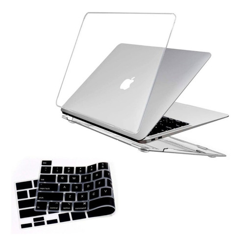 Kit Capa Macbook Air Pro Chip M1 13 15 + Protetor Teclado