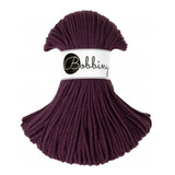 Cuerda Algodón Trenzado 5 Mm Macramé Bobbiny- Blackberry