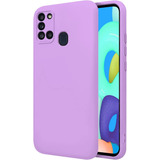 Funda Silicona Case Para Samsung Galaxy A21s + Vidrio