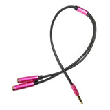 Cable Adaptador Audio Auxiliar 3.5mm Macho A 2 Hembra