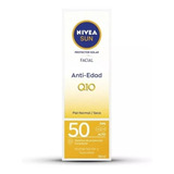 Protector Solar Facial Fps 50 Antiedad Q10 Nivea Sun 50ml