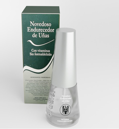 Esmalte De Uñas Tratamiento Química Alemana Endurecedor De 14ml De 1 Unidades Color Transparente