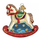 Old World Christmas - Figura Decorativa De Caballo Mecedor, 