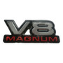 Emblema V8 Magnum Mide 9x4 Cms Original Dodge Journey