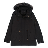 Campera Parka Capucha Invierno Abrigo Bolsillos Unisex