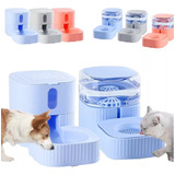 Pack 2 Dispensador Alimento Y Agua Para Mascota Perros Gatos