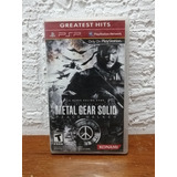 Psp Juego Físico Metal Gear Solid Peace Walker