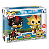 Funko Pop Shadow & Super Shadow (glow) 2-pack Gamestop Sonic