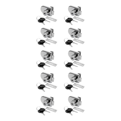 10 Chapas Para Puerta Batiente Vitrina 6mm Acero Inoxidable | Meses sin interés