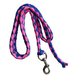 Cuerda De Para Caballos Con Clip A 3 Metros Azul Rosa