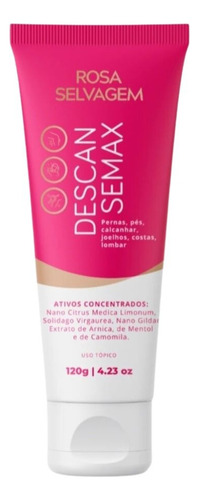 Rosa Selvagem Creme Corporal Descansemax Alívio Da Dor