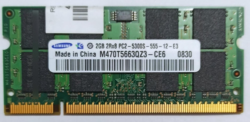 Memoria Ram Ddr2 Samsung 2gb 800mhz M470t5663qz3-ce6
