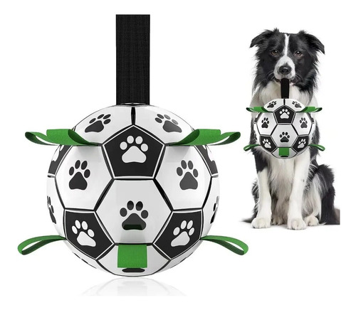 Pelota De Futbol Para Perros Con Agarre, 20 Cm Diámetro