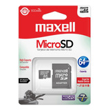 Micro Sdhc Maxell 64gb Clase 10 Adaptador / Superstore