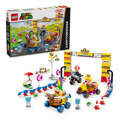 LEGO® Super Mario™: Mario Kart™: set Bebé Peach y Grand Prix 72036; Personajes de Nintendo® (Toad, Lakitu, Bebé Peach y Lemmy) para regalar a niños, niñas y jugadores desde 8 años | Envío gratis