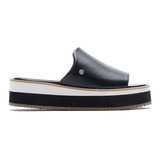 Sandalia Mujer Hush Puppies Houston Cuero Negro