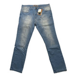 Calça Jeans Natural Art Plus Size 1150428 Slim - Azul Claro