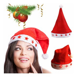 Gorro De Navidad Santa Claus Navideño Luz Led Rojo Papa Noel