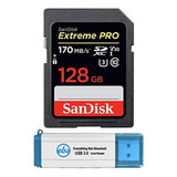 Sandisk 128gb Sdxc Sd Extreme Pro Memory Card Bundle Works