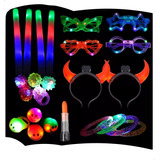 Combo Cotillon Luminoso Todo Led Vip 25 Personas Super Led 