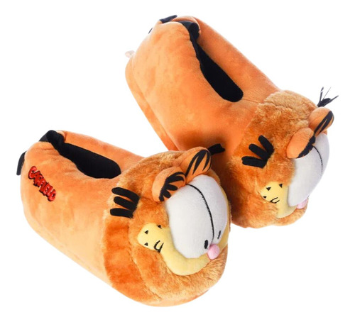 Pantufa Garfield 3d Pelucia Solado Borracha Licenciado Zc