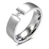 Anillo De Acero Inoxidable Moderno Para Hombre  Compromiso S