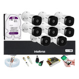 Kit Intelbras 8 Cam 1220b Fullhd Dvr Mhdx 3108 C/ 1t Purple