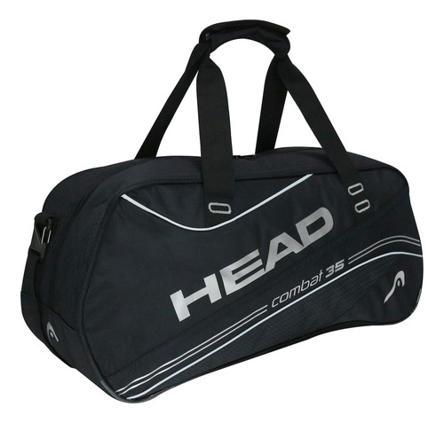 Bolso Deportivo New Combat 35 Negro Plata Head 