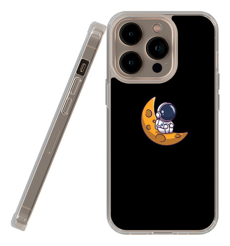 Funda Transparente Para iPhone De Astronauta Luna%
