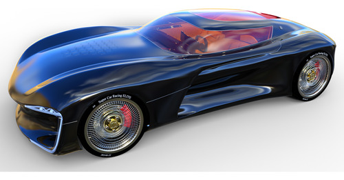 Auto Diseño Moderno Concept Car - Stl Para Impresión 3d