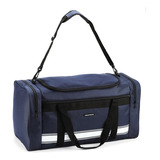 Bolsa Sacola Passeio Viagem Treino Masculino Resistente 50cm Cor Azul