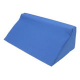 Almofada Lateral Do Corpo Azul Com Zíper Oculto Em Couro Pu