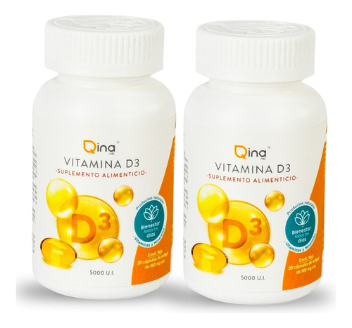 2 Vitamina D3 30 Capsulas 500 Mg Qina Ntl Rmflex