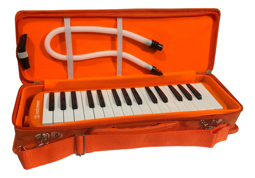 Melodica Extreme Exml011 32 Teclas 2 1/2 Octavas Naranja