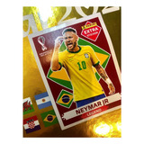 Neymar Junior Legend Figurinha Extra Sticker Bordo Copa 22